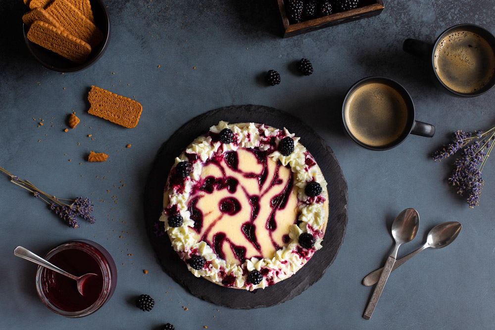 Brombeer-Cheescake